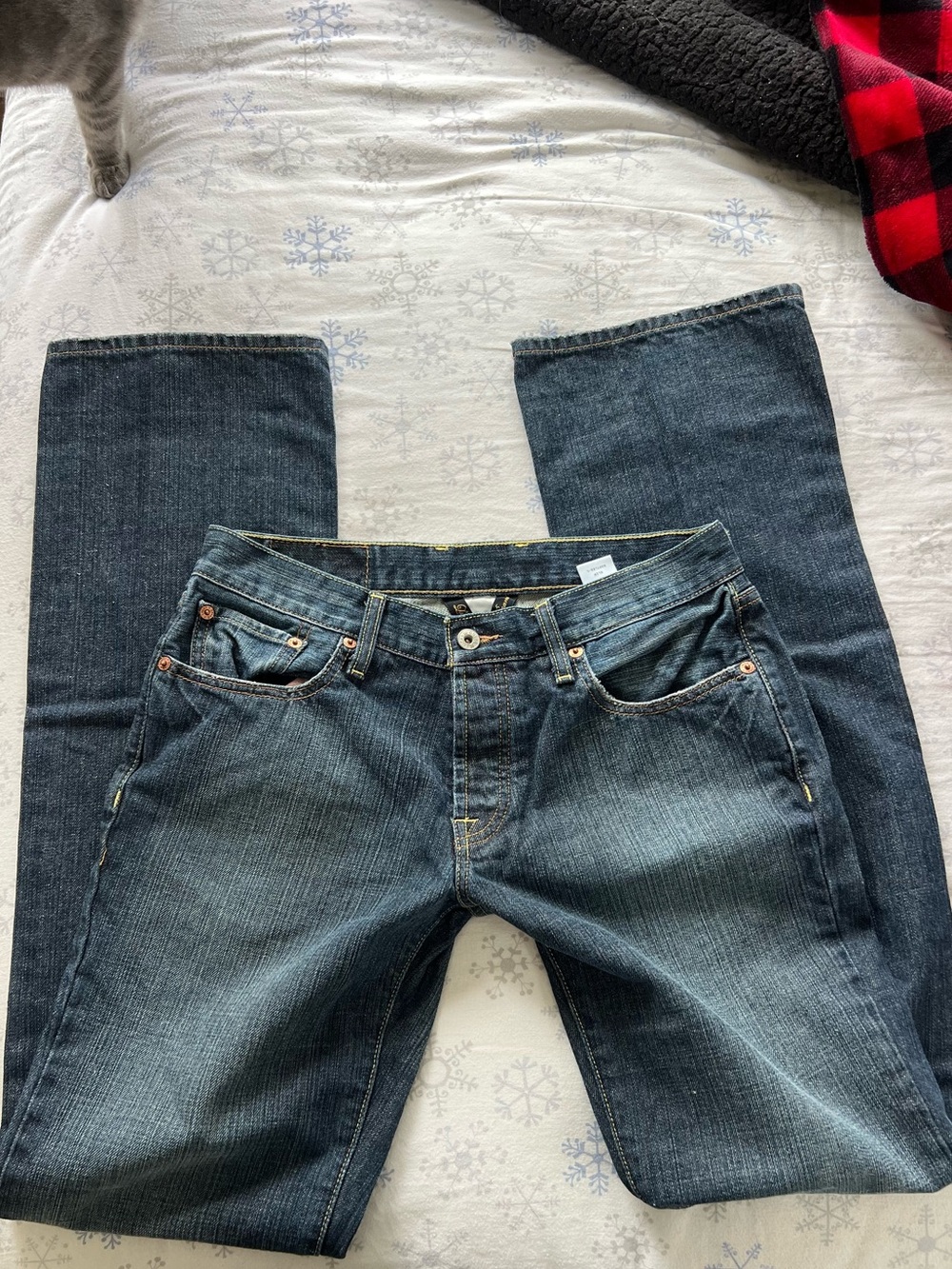 Lucky Brand Straight Leg Dark Blue Jeans